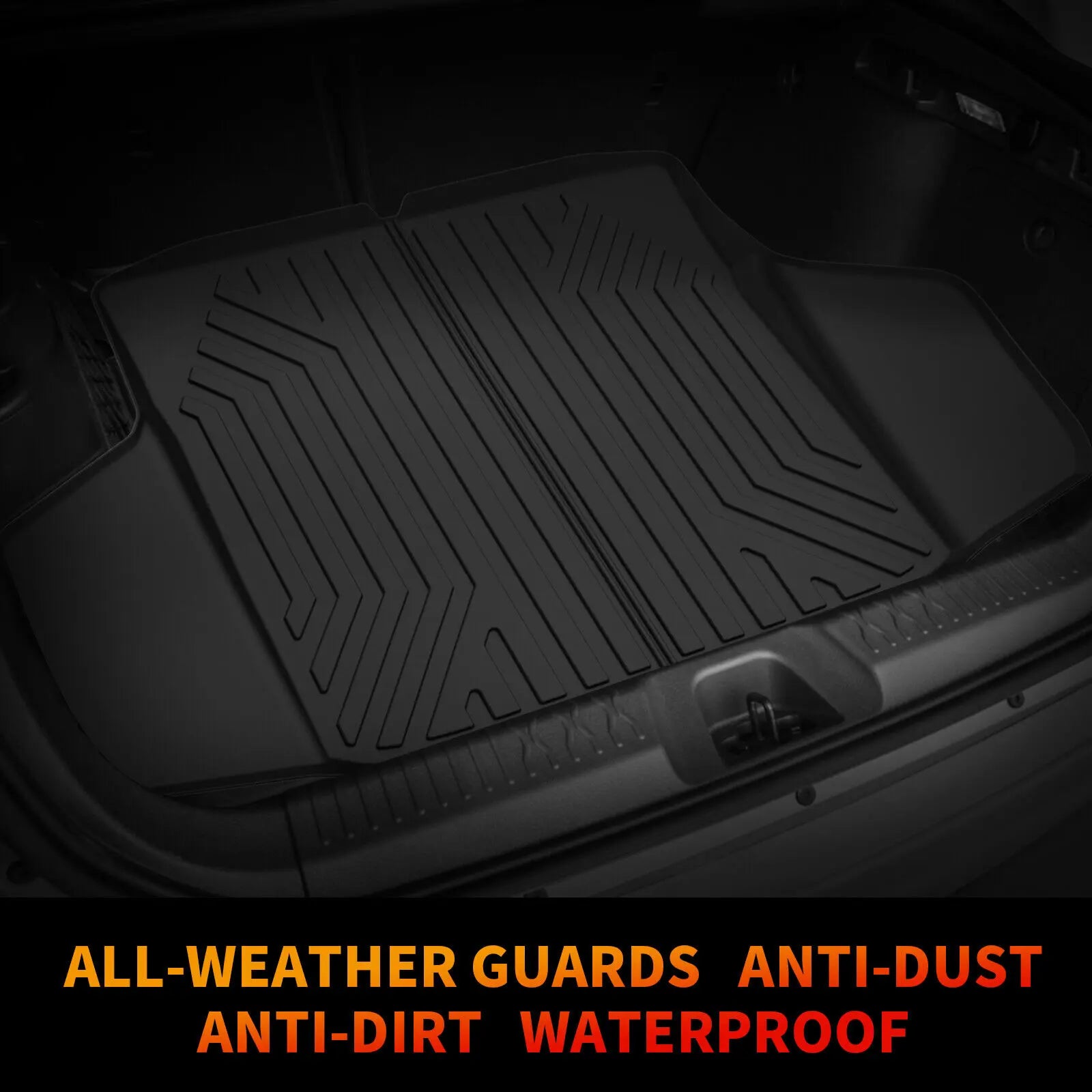 YITAMOTOR Floor Mats Set for 2023-2025 Honda Accord / 2022-2024 Honda Civic, All-Weather TPE Floor Mats & Cargo Trunk Liners, Black