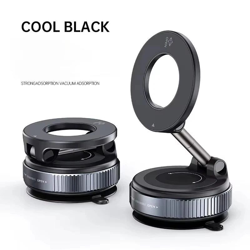 2026 Magnetic Vacuum Phone Mount  360° Adjustable Mount with Strong Suction CupNavigation Design, Universal Car Mount